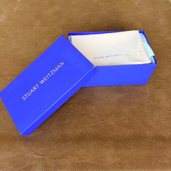 Stuart Weitzman Avenue 65 Flatform Wedge Slide Beige Sandal Size 6.5 NEW - Picture 11 of 15